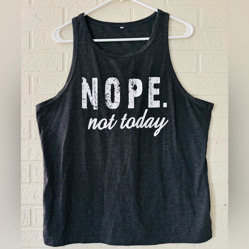 Heather Grey Graphic Tank Top